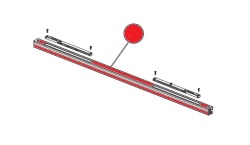 S+Line 9+ Верхний профиль для шторки (Especial Шторка для душа 154,2x200 см правая (ширина входа 573 мм))