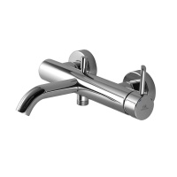 Round Смеситель для ванны и душа наружный однорычажный хром