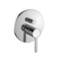 Moonlight Наружная часть встроенного смесителя для ванны/душа с дивертером хром