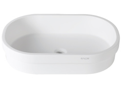 3-Way B414 Раковина 60x40x12,5 см Krion 1100 SE полувстроенная белая