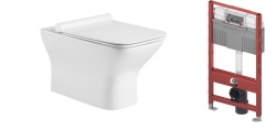 ZDC Комплект (унитаз 100008419 +инсталляция+крепеж) белый
