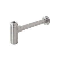 Round Inox Cифон для раковины полированная сталь