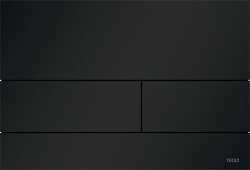 TECEsquare II Кнопка смыва унитаза для системы двойного смыва черная матовая