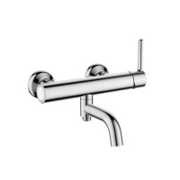 Moonlight Смеситель для ванны и душа однорычажный поворотный излив 12 см хром