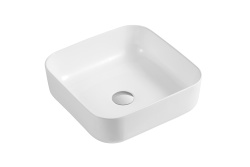 ZDC Раковина 38,5х38,5х13,5 см на столешницу белая