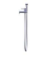 Hygienic showers Комплект гигиенического душа 1 функция со смесителем  круглый шланг 120 см сталь брашированная