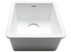 Basic C825 Раковина 34х40х17 см Krion 1100 Е под столешницу белая