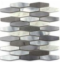 Stone Aluminum 25,8x30x0,6 (Mix Grey)