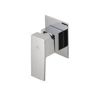 Square Наружная часть встроенного смесителя для душа хром