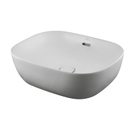 Slender Раковина 49х40х14,5 см на столешницу с переливом белый