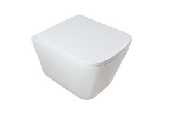 ZDC Унитаз подвесной безободковый с крышкой система слива Tornado белый