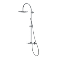 Lignage Luxe Душевая колонна 124,9x28,4x58,2 см со смесителем, верхним и ручным душем хром