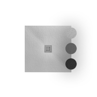 Slate Поддон 120x120x3 см Mineral Stone белый