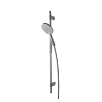 Pure Line Комплект для душа (стойка с держателем+ручной душ+гибкий шланг) нержавеющая сталь