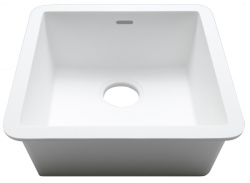 Basic C604 Раковина 40х40х18 см Krion1100 Е под столешницу белая