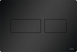 TECEsolid Кнопка смыва унитаза для системы двойного смыва черная матовая