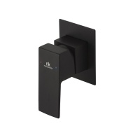 Square Наружная часть встроенного смесителя для душа черный матовый