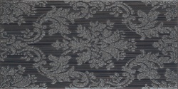 25x50 Decorado Line Damasco Negro