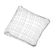 Подушка 46x40 см декоративная квадратная Ebro 05