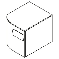 Flow Тумба 40х41,2х51 см подвесная угловая левая Tortola