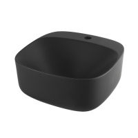 Arquitect Раковина 42х42х17,5 см на столешницу без слива перелива черная