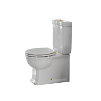 Antic Бачок для унитаза с нижним правым подводом воды белый кнопка золото