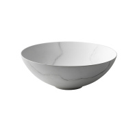 Slender Раковина 40х40х14 см на столешницу без перелива Carrara Marble