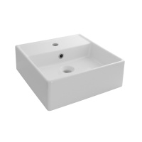 Jam Раковина 14х40,5х42 см подвесная со сливом и креплениями белая