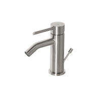Round Inox Смеситель для биде однорычажный полированная нержавеющая сталь