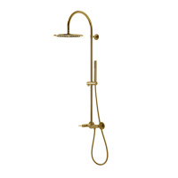 Lignage Luxe Душевая колонна 124,9x28,4x58,2 см со смесителем, верхним и ручным душем золото