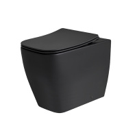 Lounge Унитаз напольный с креплениями чёрный