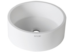 3-Way B210 Раковина D40х15 см Krion 1100 ON TOP на столешницу белая