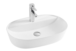 ZDC Раковина 60х38х12 см на столешницу белая