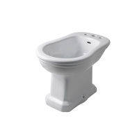 Antic Биде напольное с креплениями с 3-мя отверстиями под смеситель белый