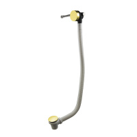 Tono Слив-перелив для ванны тип "clicker" с наливом 120 см золото