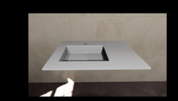 Раковина 80,5х14,1х49,2 см Gelcoat супер белая