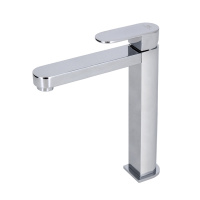 Hotels Смеситель для раковины с высоким изливом однорычажный хром