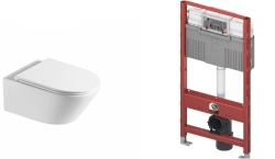 ZDC Комплект (унитаз 100008420 +инсталляция+крепеж) белый