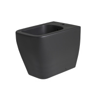 Lounge Биде напольное с креплениями черный матовый