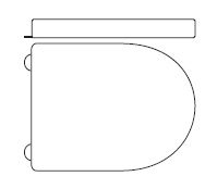 Arquitect Сиденье для унитаза белое