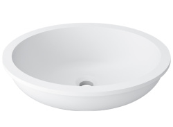 Basic B415 Раковина 40х31х13,9 см Krion 1100 E под столешницу белая