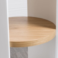 Aro Полка-доска для этажерок D 35 см широкая орех