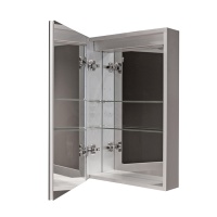 Smart Cabinets Шкаф 60 см подвесной с зеркальной стенкой, зеркальной дверцей и полками хром