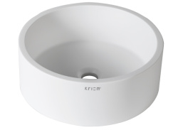 3-Way B210 Раковина D40х15 см Krion 1100 ON TOP на столешницу белая