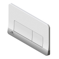 Smart Line Кнопка спуска двойная Forma белый/хром