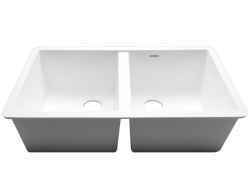 Basic C826 Раковина 77x40х23,4 см Krion 1100 E под столешницу белая