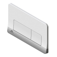 Smart Line Кнопка спуска двойная Forma белый/хром