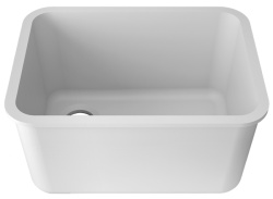 Basic L801 Раковина 55x40х32 см Krion 1100 E под столешницу белая