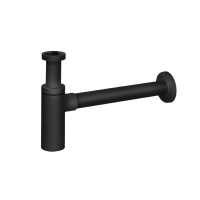 Round Сифон для раковины в виде бутылки черный матовый