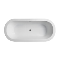 Minimal Oval Ванна 190x87 см Basic с ножками белая